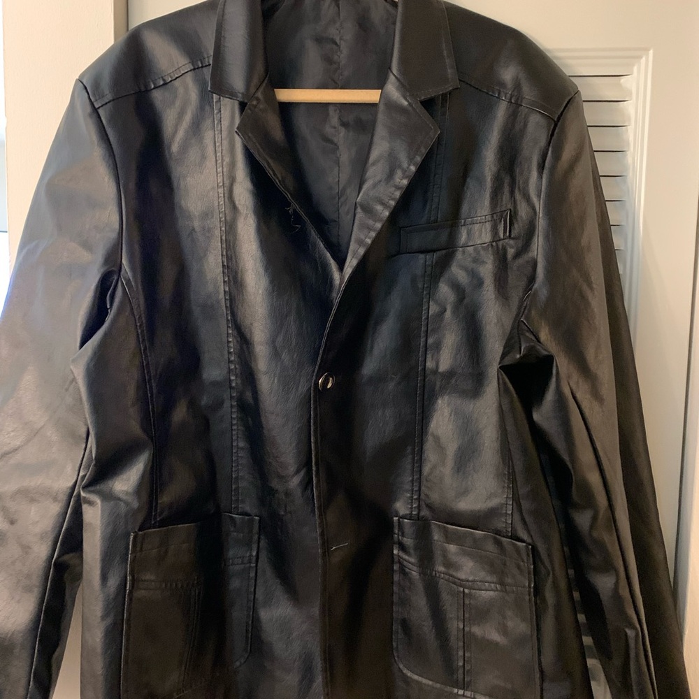 Men's Black Leather Jacket